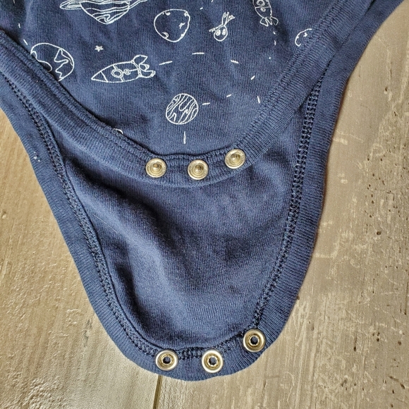 dip blue outer space baby toddler boy bodysuit onesie size 18-24m nwot - Picture 5 of 16